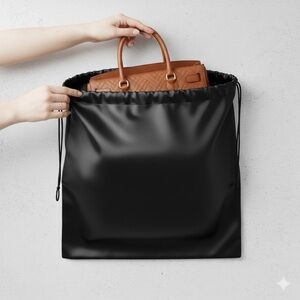 Satin Black Handbag Dust Bag - Extra Large (23.6 x 19.6)